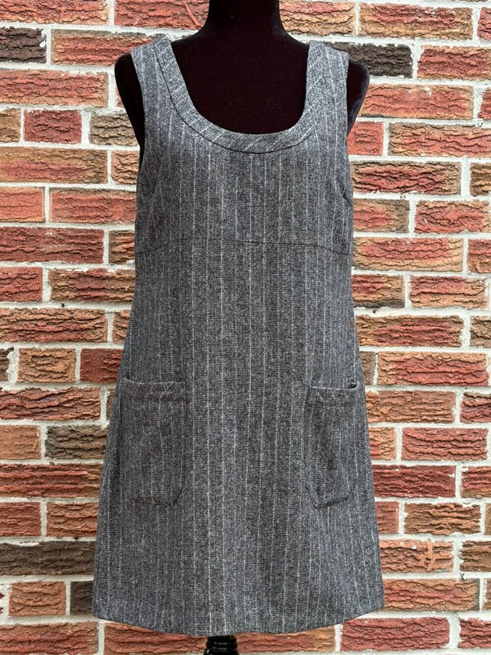 Old Navy 64% Wool Tweed Shift Dress Size 10 | Understated Quiet Luxury